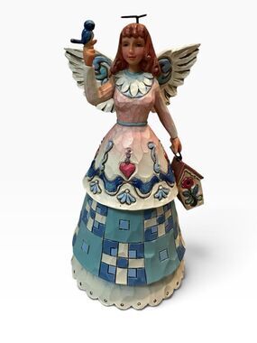 NIB Retired 2013 Jim Shore 4039472 Put A Song In Your Heart Angel Birdcage